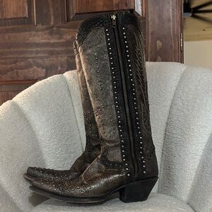 Dan Post Women’s Western Leather Cowgirl Boots – Size 8.5